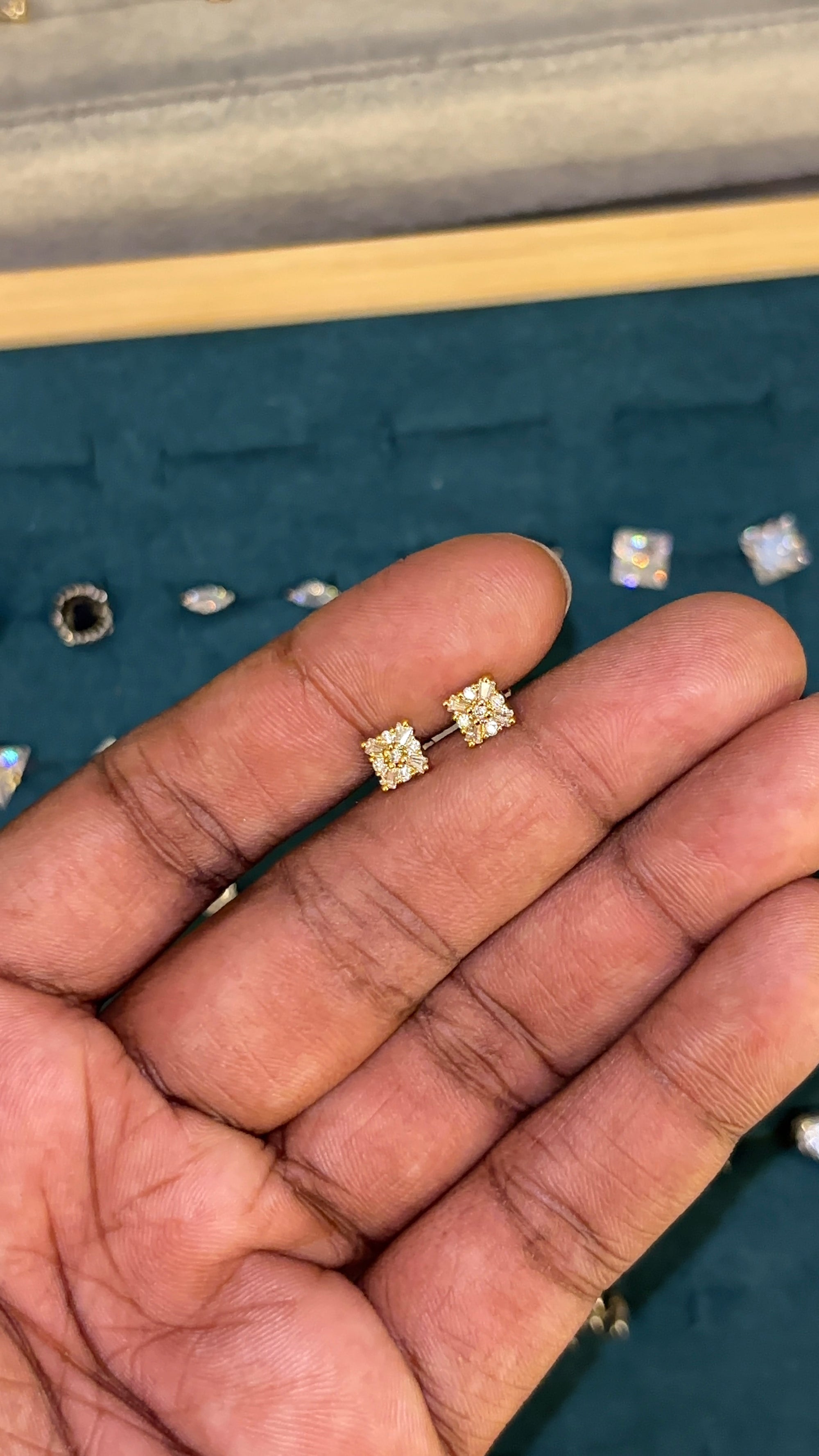 Royal Cluster Studs - Men’s Designer Studs
