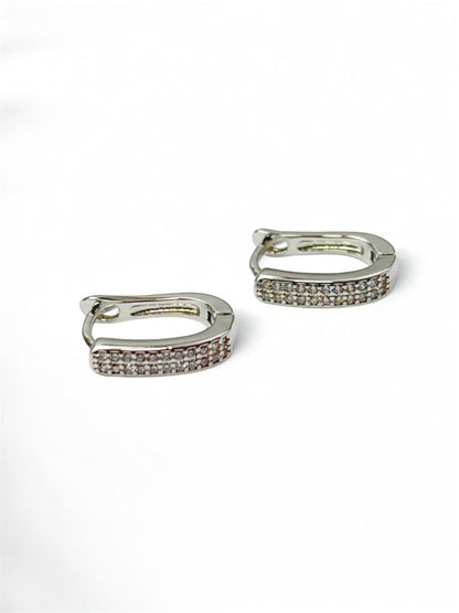 Areo Sleek Silver Hoop