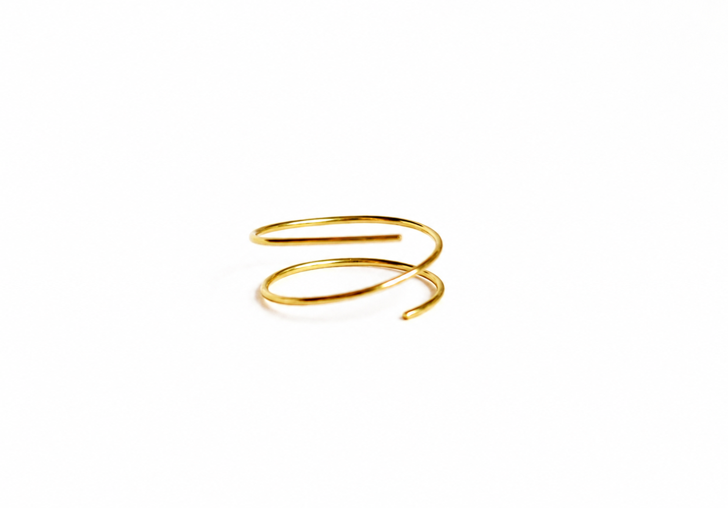 Spiral Hoops / 2 in 1 - Nose Ring / Earing