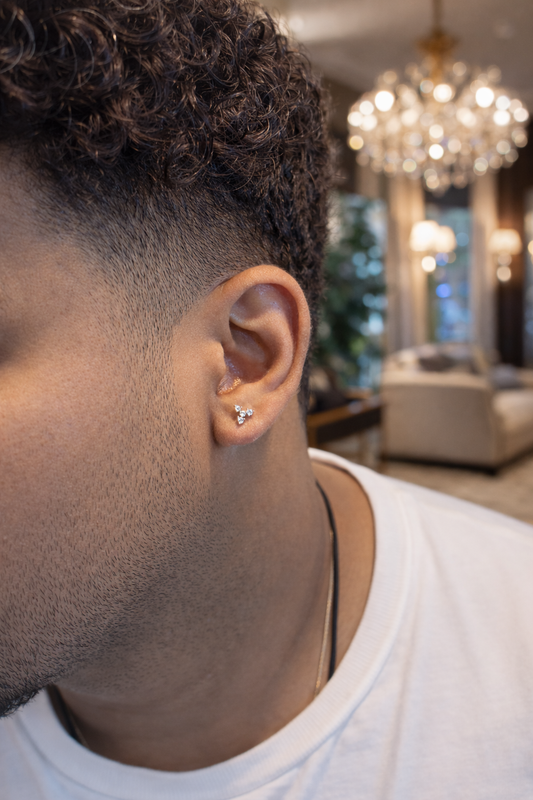 Apex Trio - Solitaire Studs