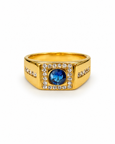 Kings Stone - Solitaire Signet Rings