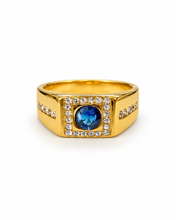 Kings Stone - Solitaire Signet Rings