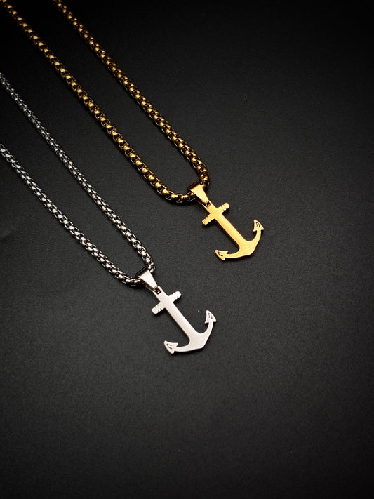 Anchor Pendent Necklace - Vrp Fashions 