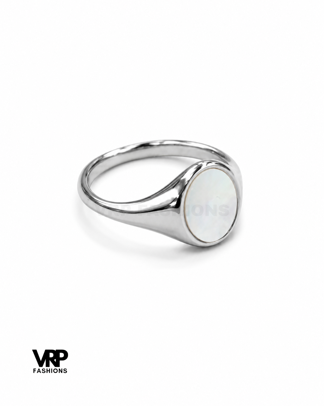 Pearl Oval Signet Ring