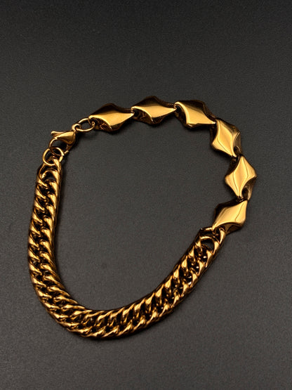 Fusion Wavey Chain Bracelet