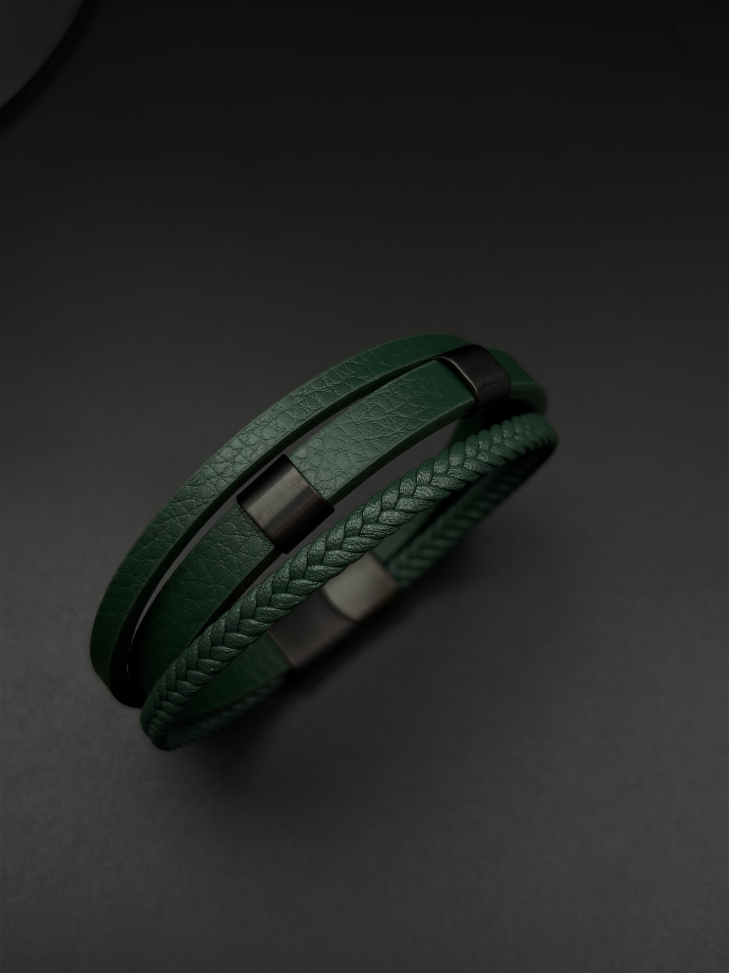 Nuvo Braided Leather Bracelet for Men