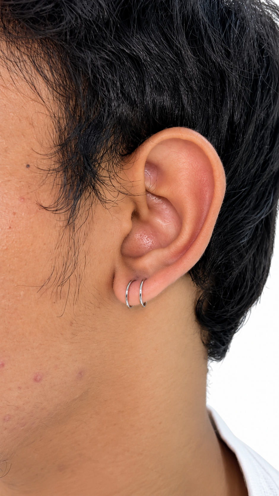 Spiral Hoops / 2 in 1 - Nose Ring / Earing