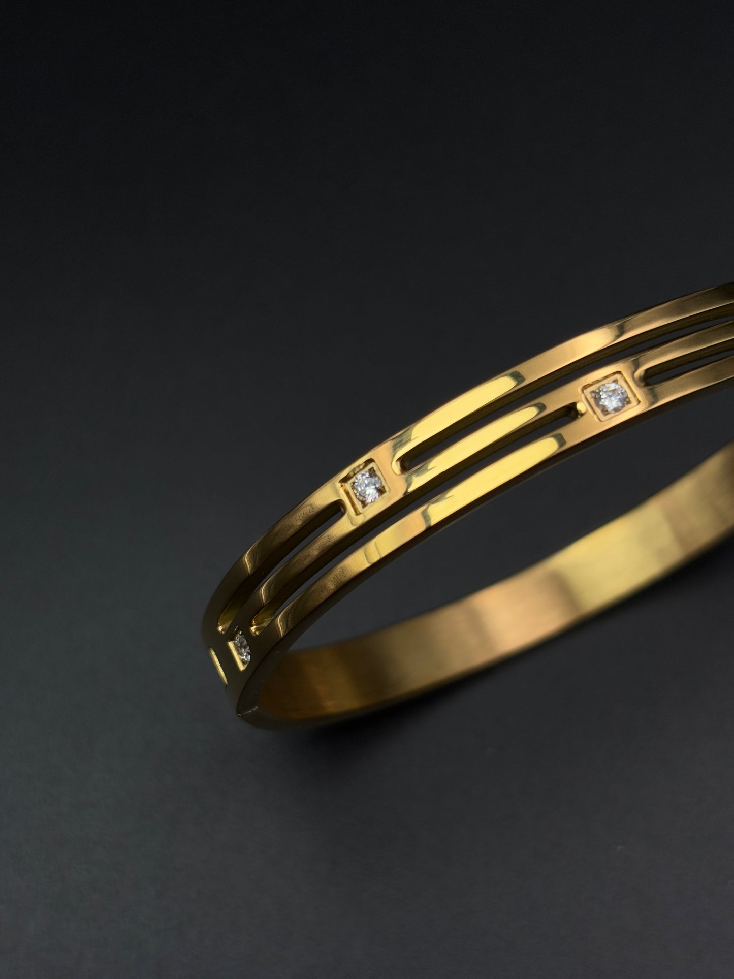 Glory Diamonds Studded Broad Bracelet for Men