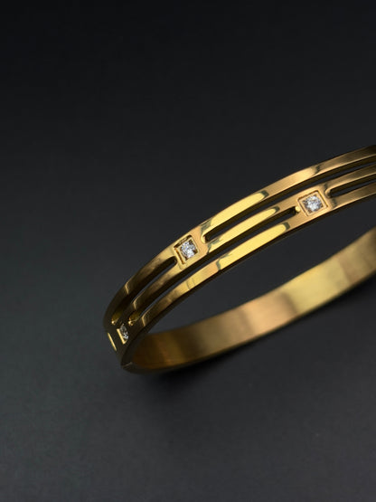 Glory Diamonds Studded Broad Bracelet for Men