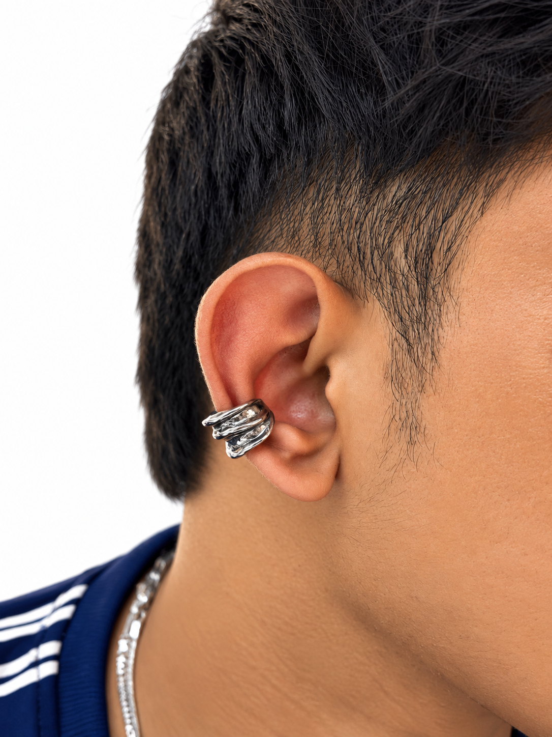 Twist - Non Pierced - Textured Earcuff