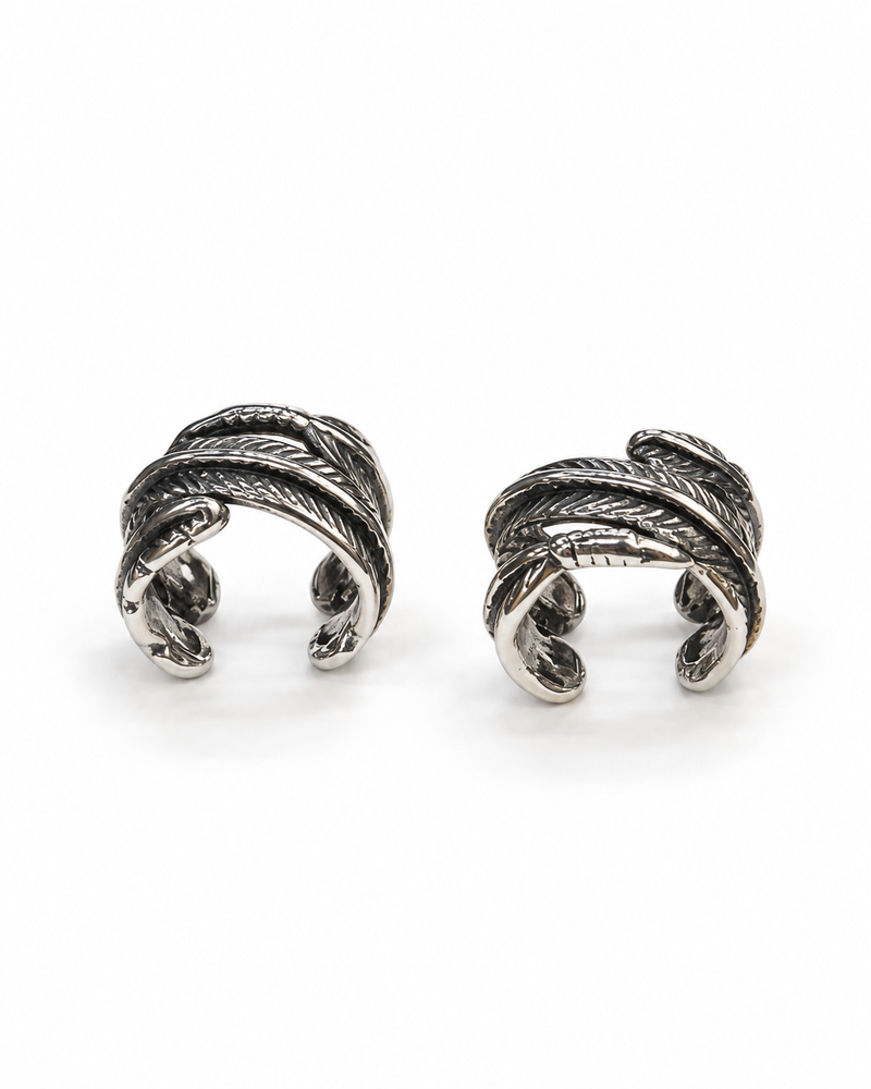 Iron Leaf Earcuffs non pierced