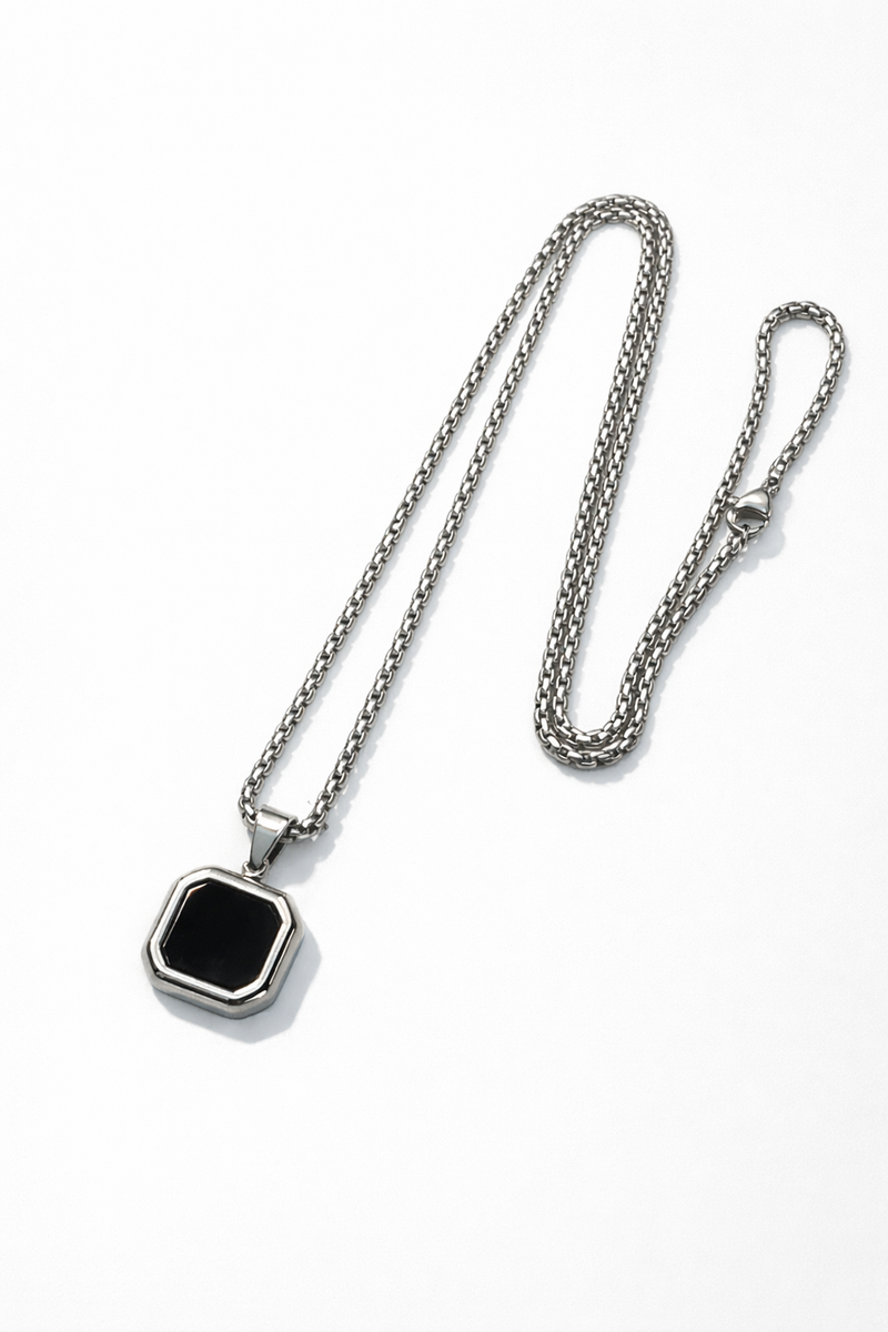 Noir - Silver Black Edition Pendent Necklace