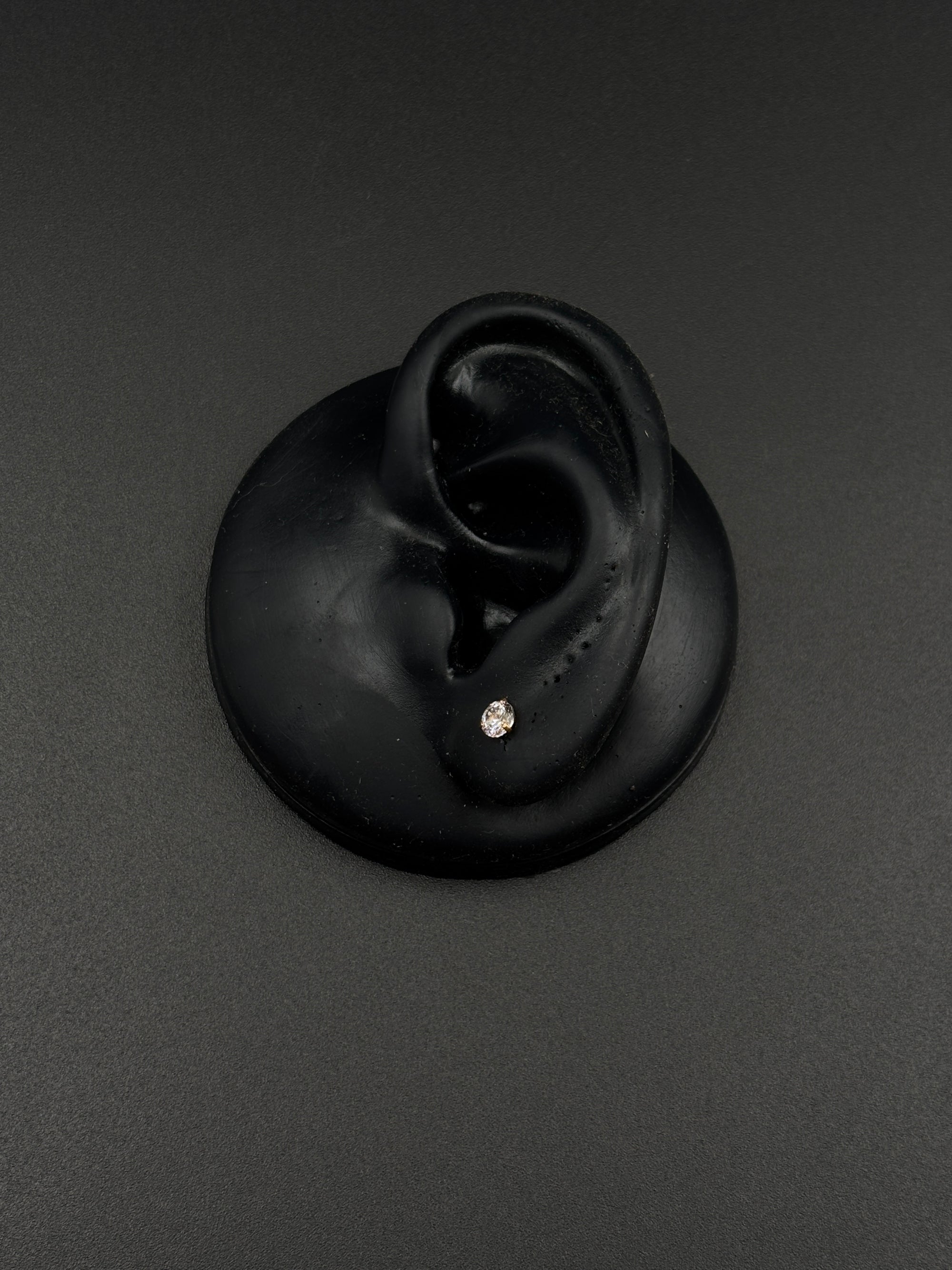 Round Solitaire Studs