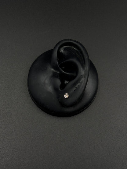 Round Solitaire Studs