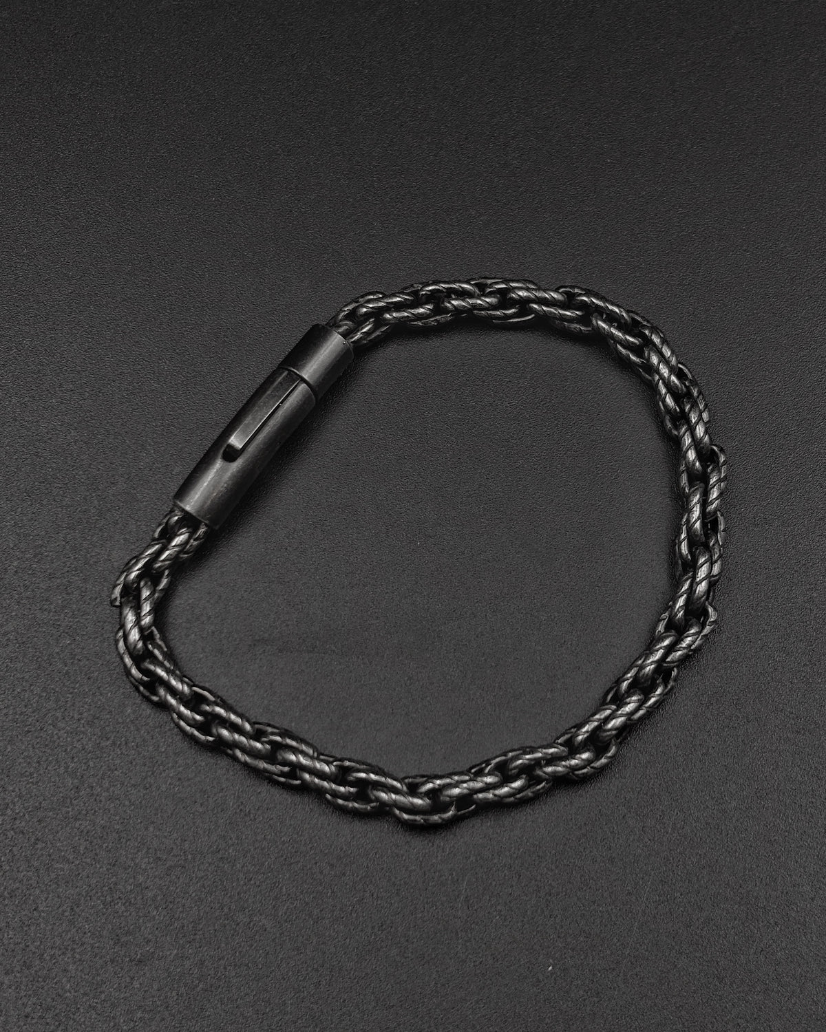 Twisted Chain Bracelet - Gunmetal
