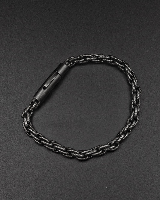 Twisted Chain Bracelet - Gunmetal