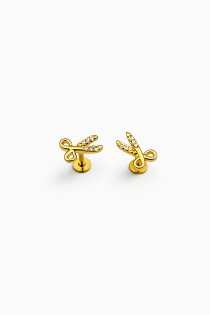 Designer - Scissors Studs for Men