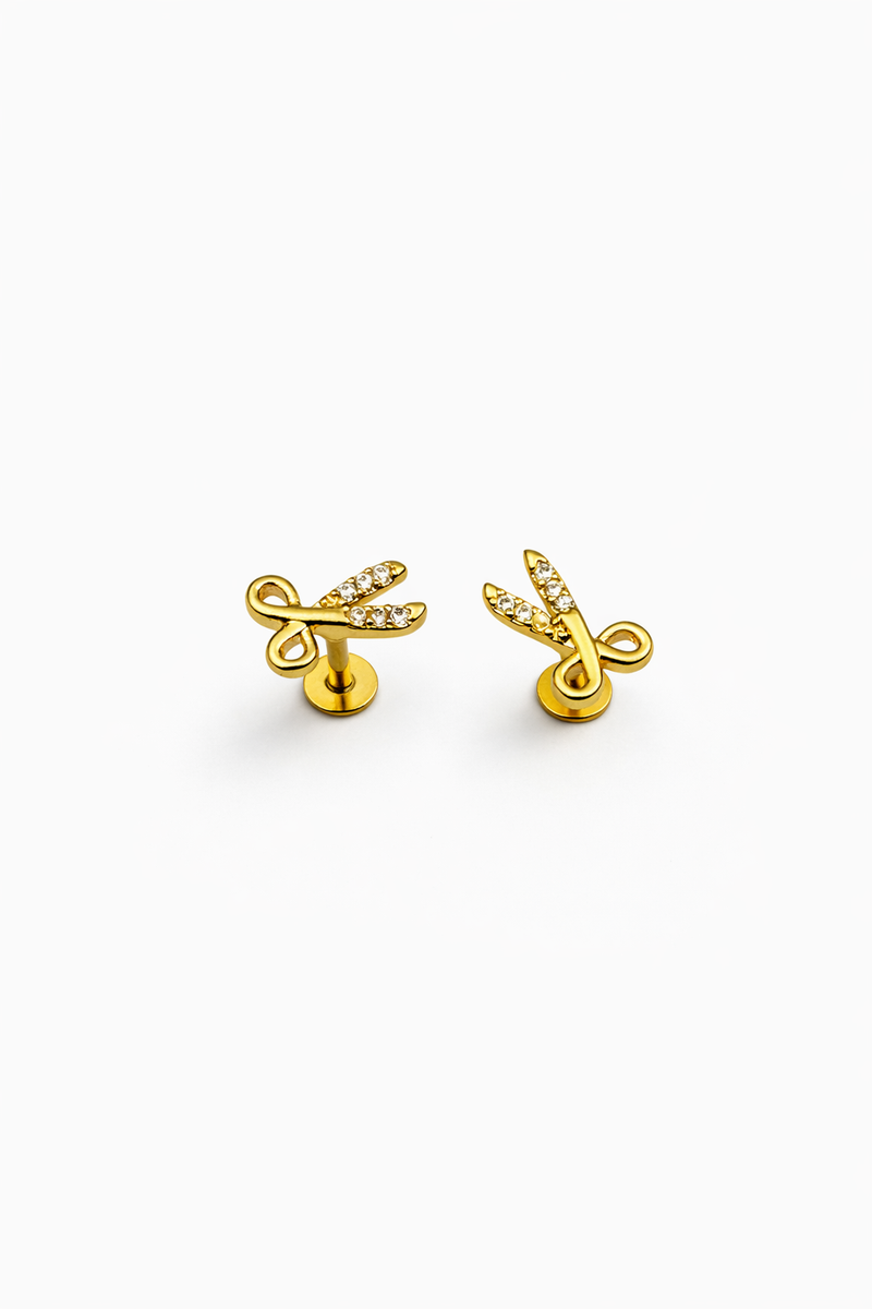 Designer - Scissors Studs for Men