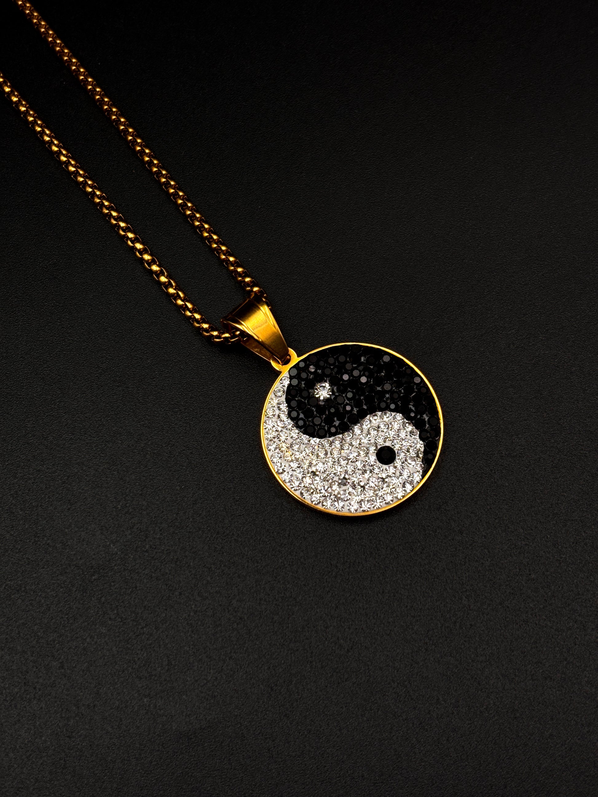 Ying Yang Elegance Pendant Necklace - Vrp Fashions 