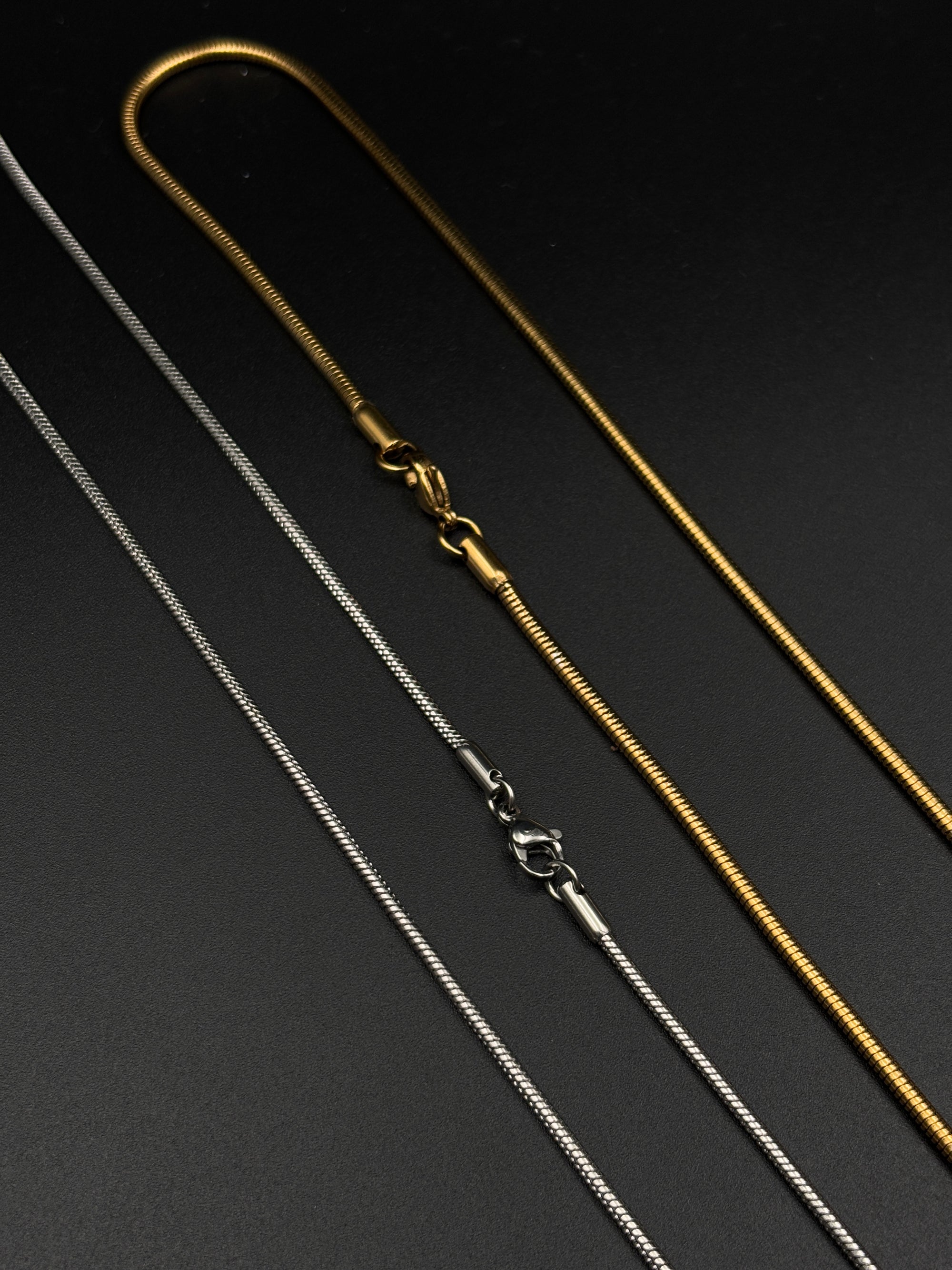 Round Slim Snake Chain For Men