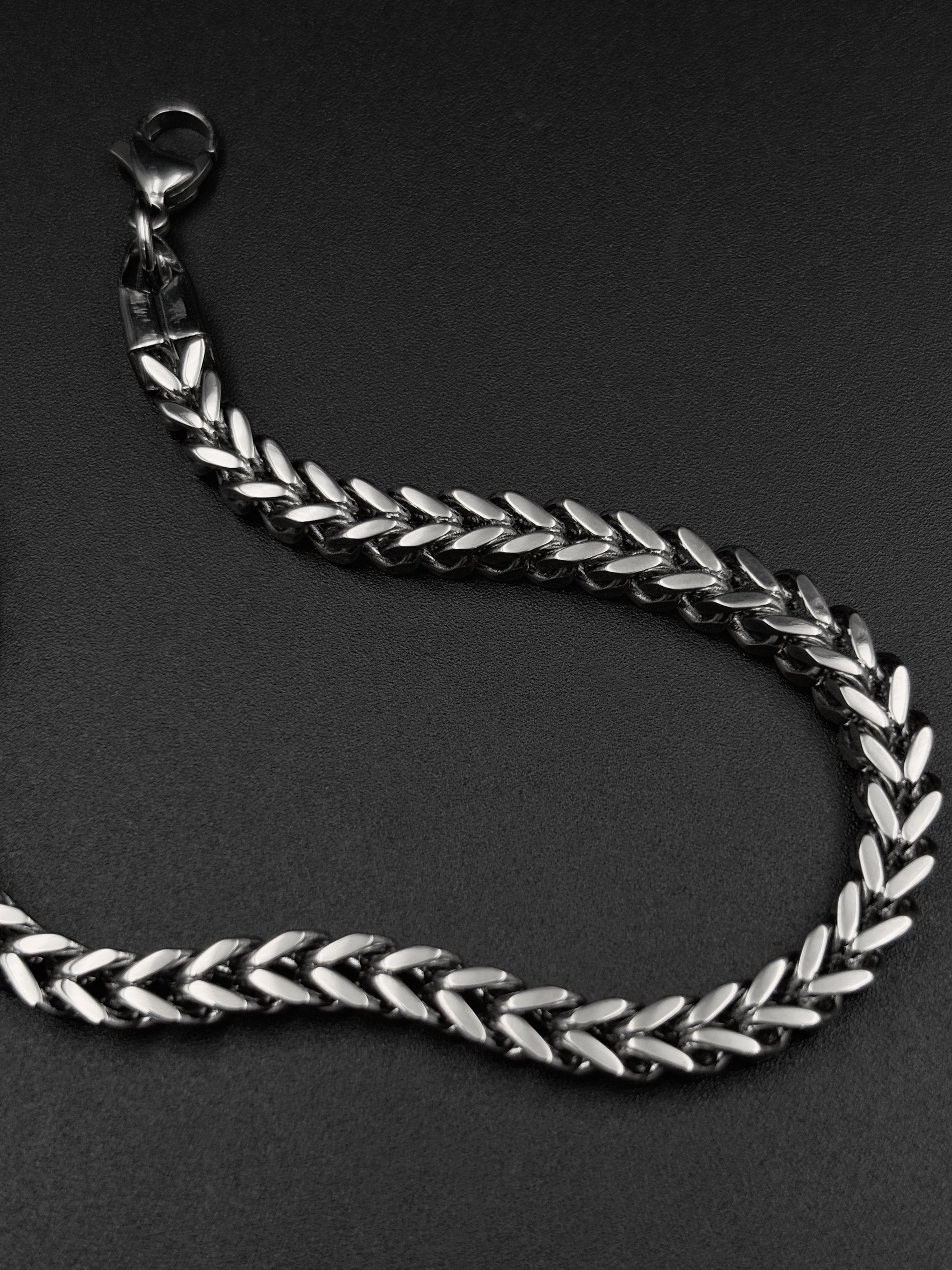 Franco Chain Bracelet (Silver)