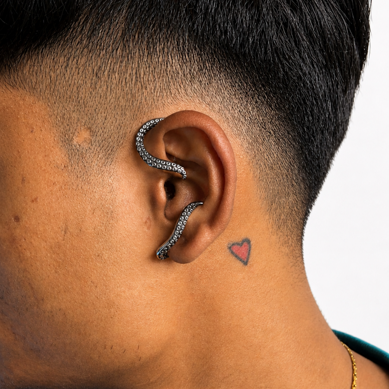 Octopus Tentacles (Non Pierced) Earcuffs