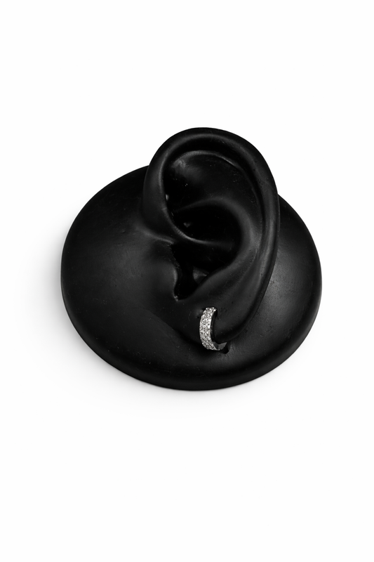 Classic Iced Ear hoops