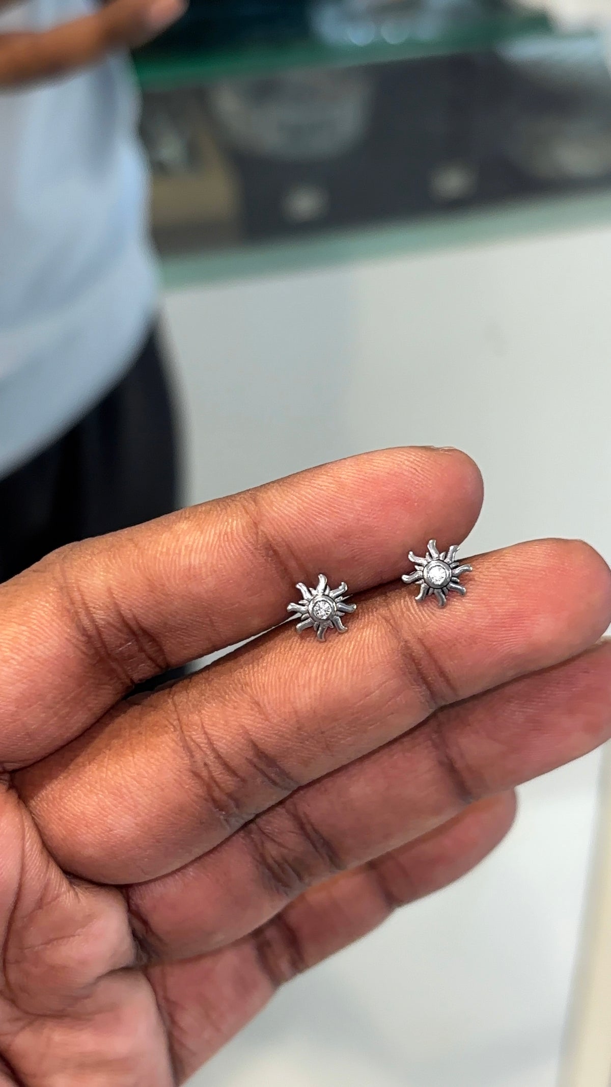 Sun Studs - Silver