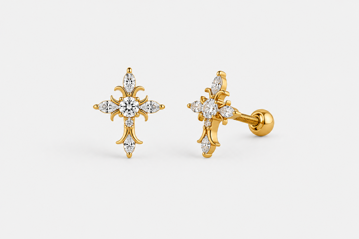Divine Gold Designer Cross