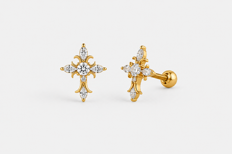 Divine Gold Designer Cross