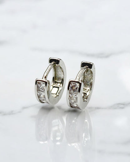 Classic Small Cubical Solitaire Studs for Men