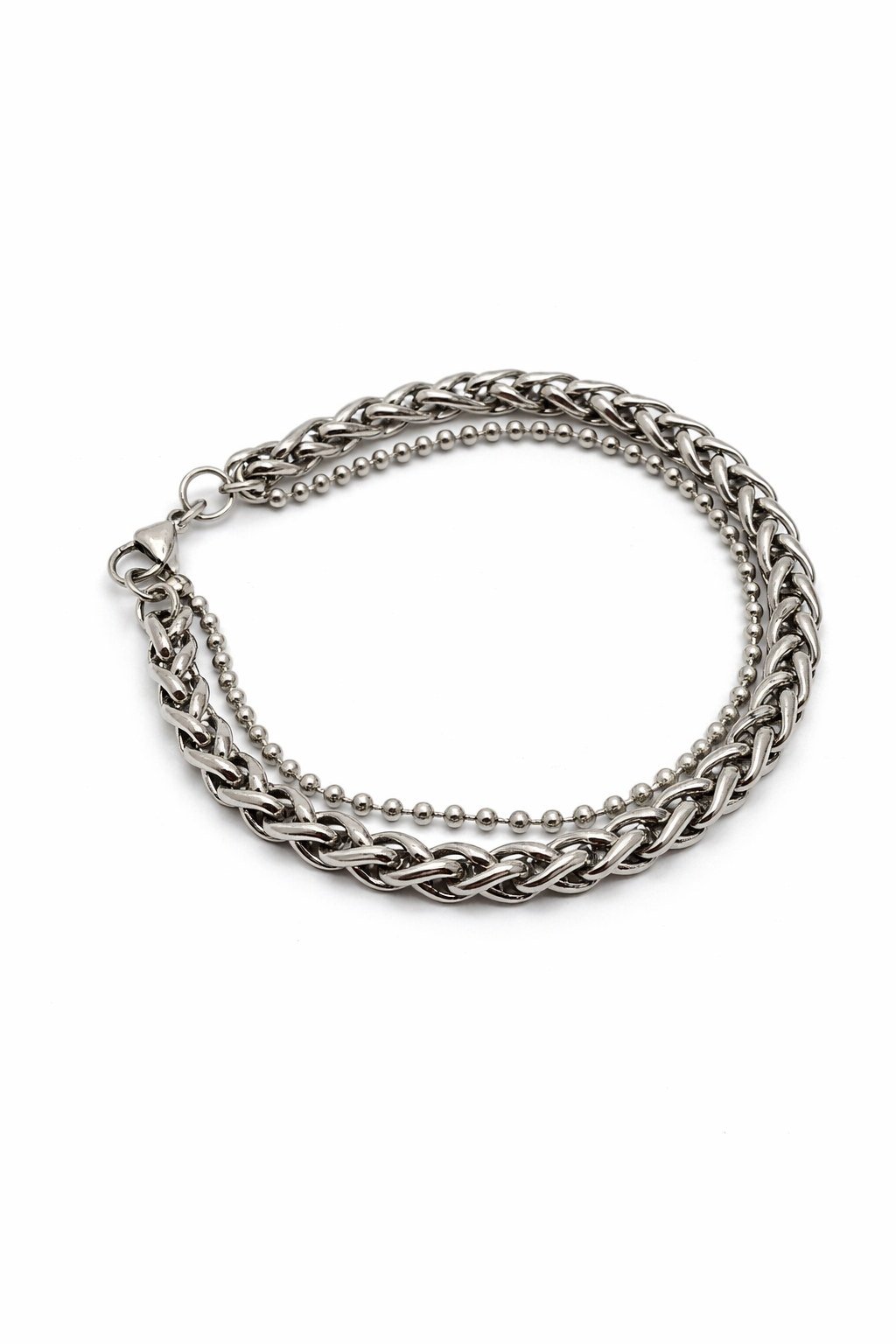 Fusion Wheat + Ball Chain Bracelet