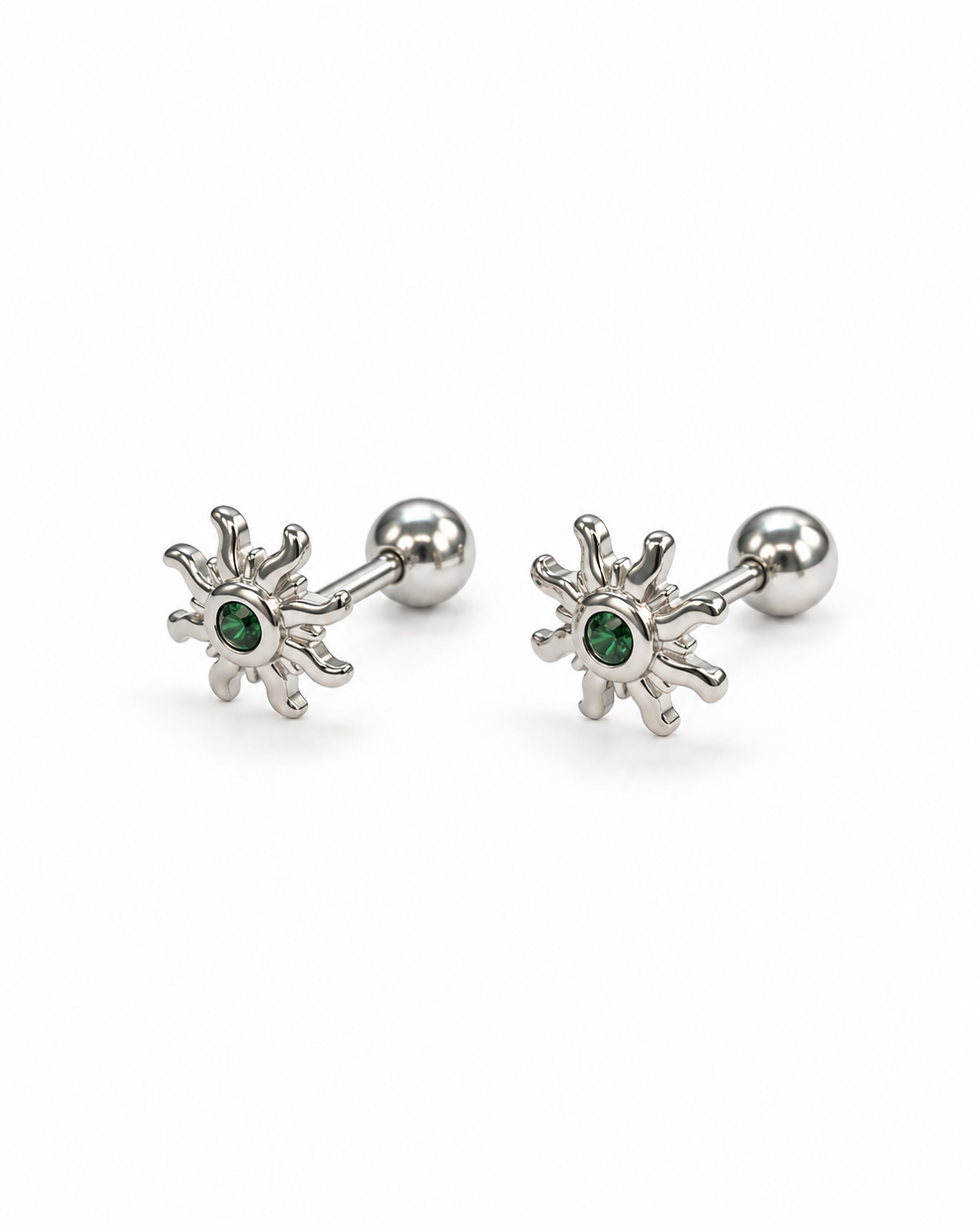 Sun Studs - Silver