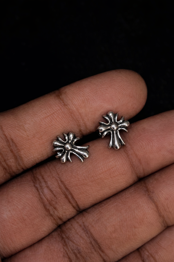 アクセサリー Chrome Hearts #2 Cross Stud Earring ChromeHeart Cross Studs