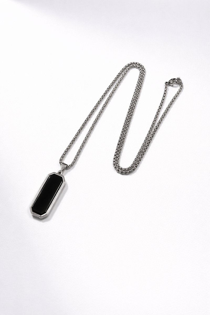Rectangle Signet - Pendent Necklace