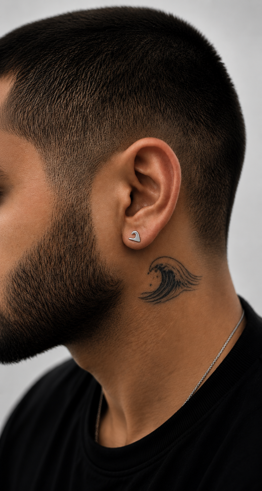Waves Studs - Silver 5 mm