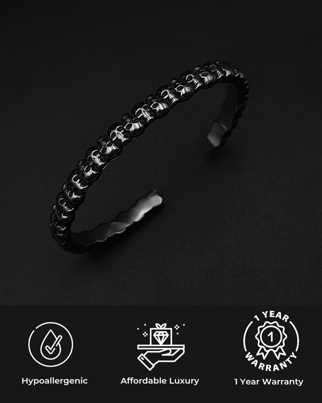 Afterlife Skull Cuff - Vrp Fashions 