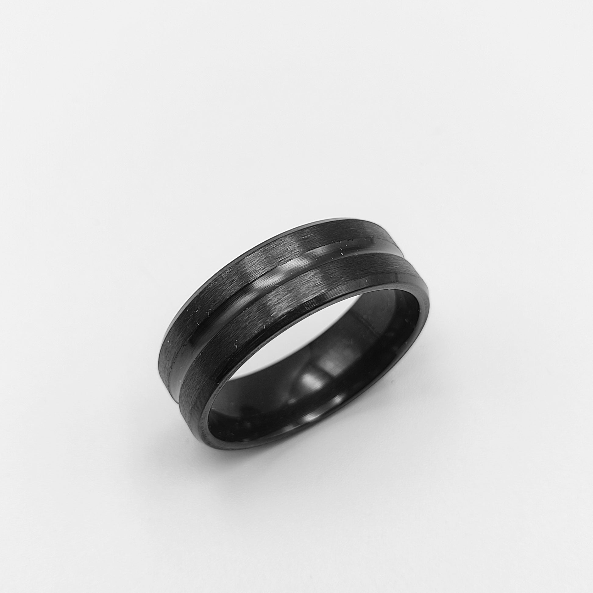 Blend Matte Black Ring for Men - Vrp Fashions 