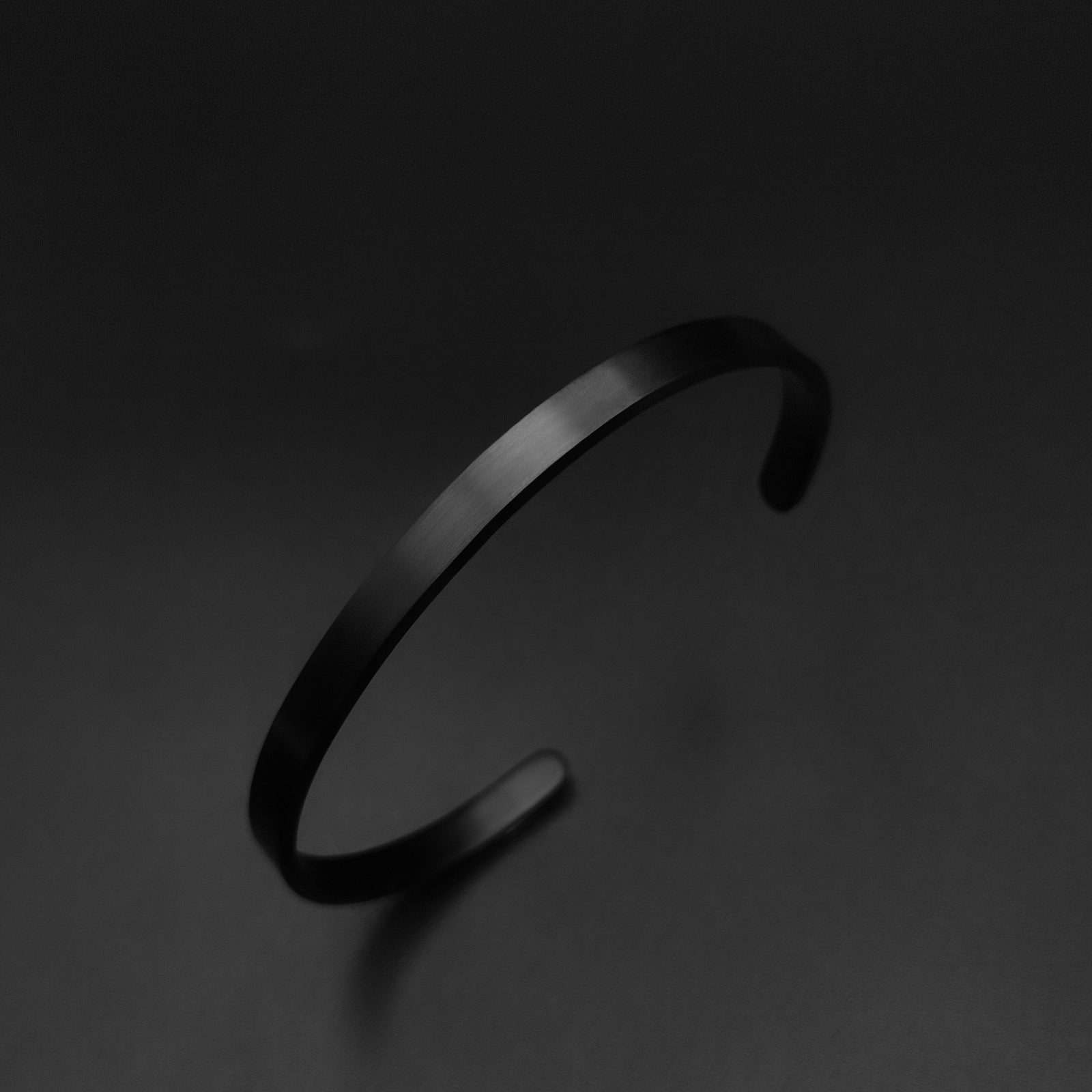 Minimalist Black Cuff For Men