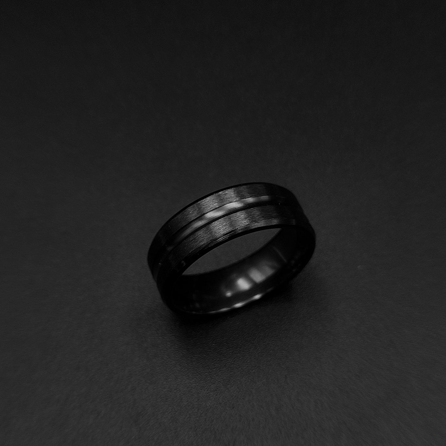 Blend Matte Black Ring for Men - Vrp Fashions 