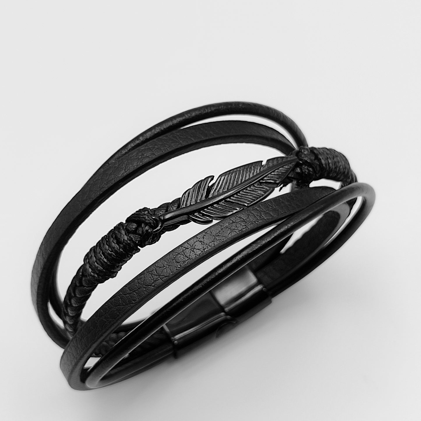 Leafy Leather Bracelet - Vrp Fashions 