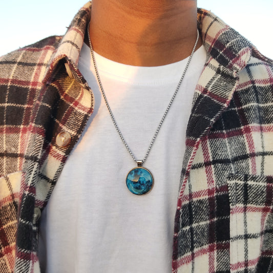 Moon Pendant Necklace (that glows) - Vrp Fashions 