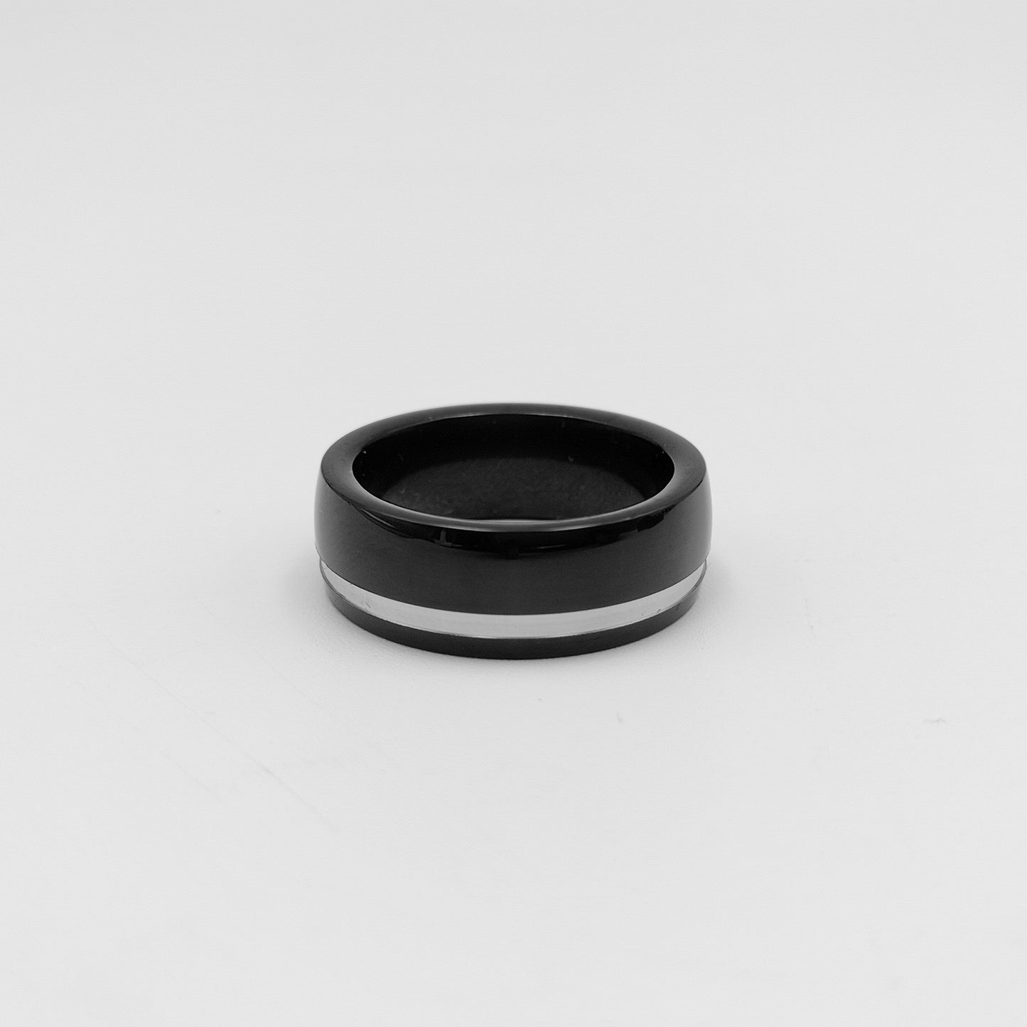 Domed Black Tungsten Ring