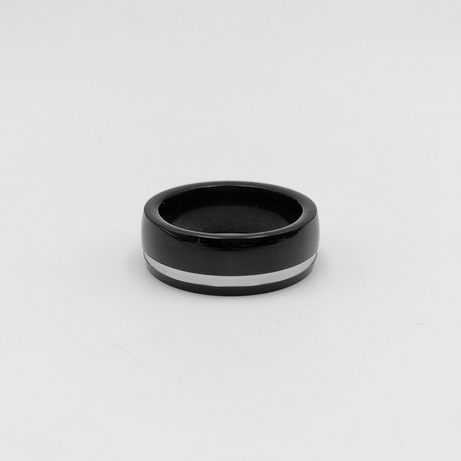 Domed Black Tungsten Ring
