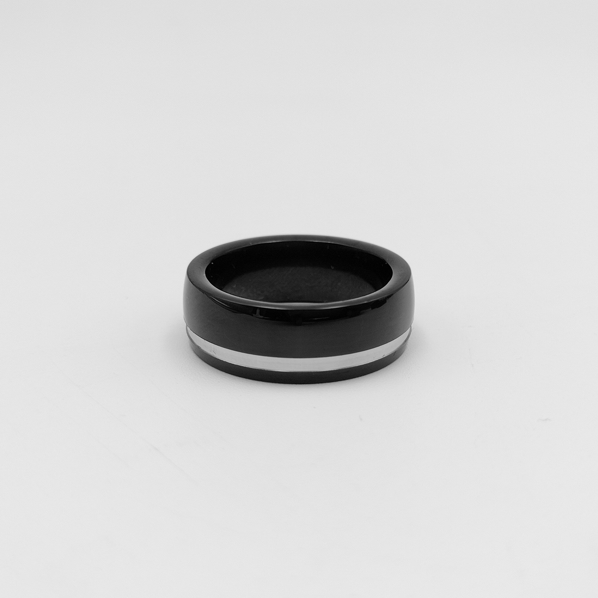 Domed Black Tungsten Ring