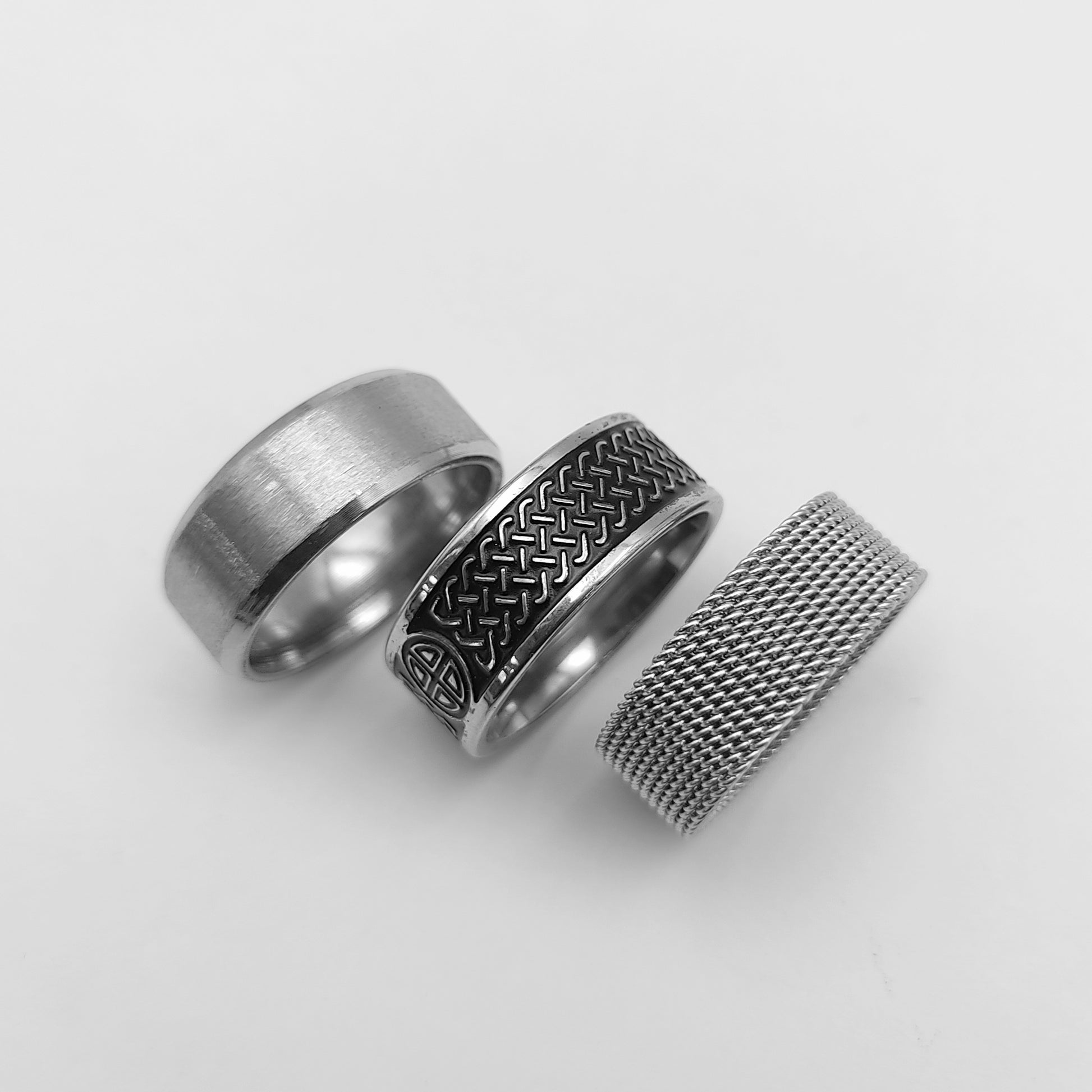 Combo of 3 Silver Rings - Vrp Fashions 