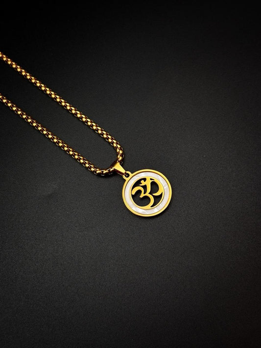 Pearl Om Necklace