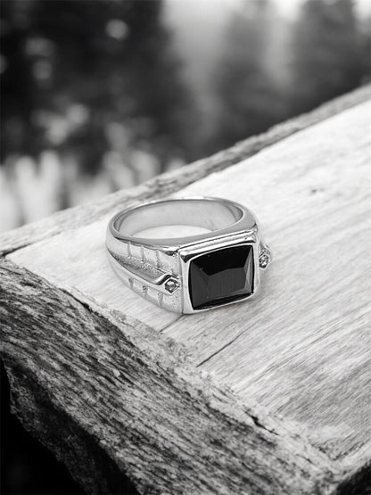 Obsidian Signet Ring