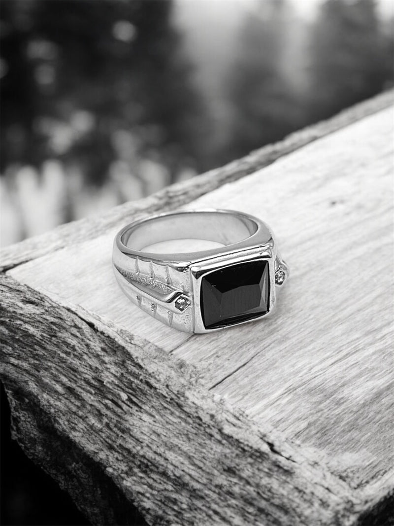 Obsidian Signet Ring