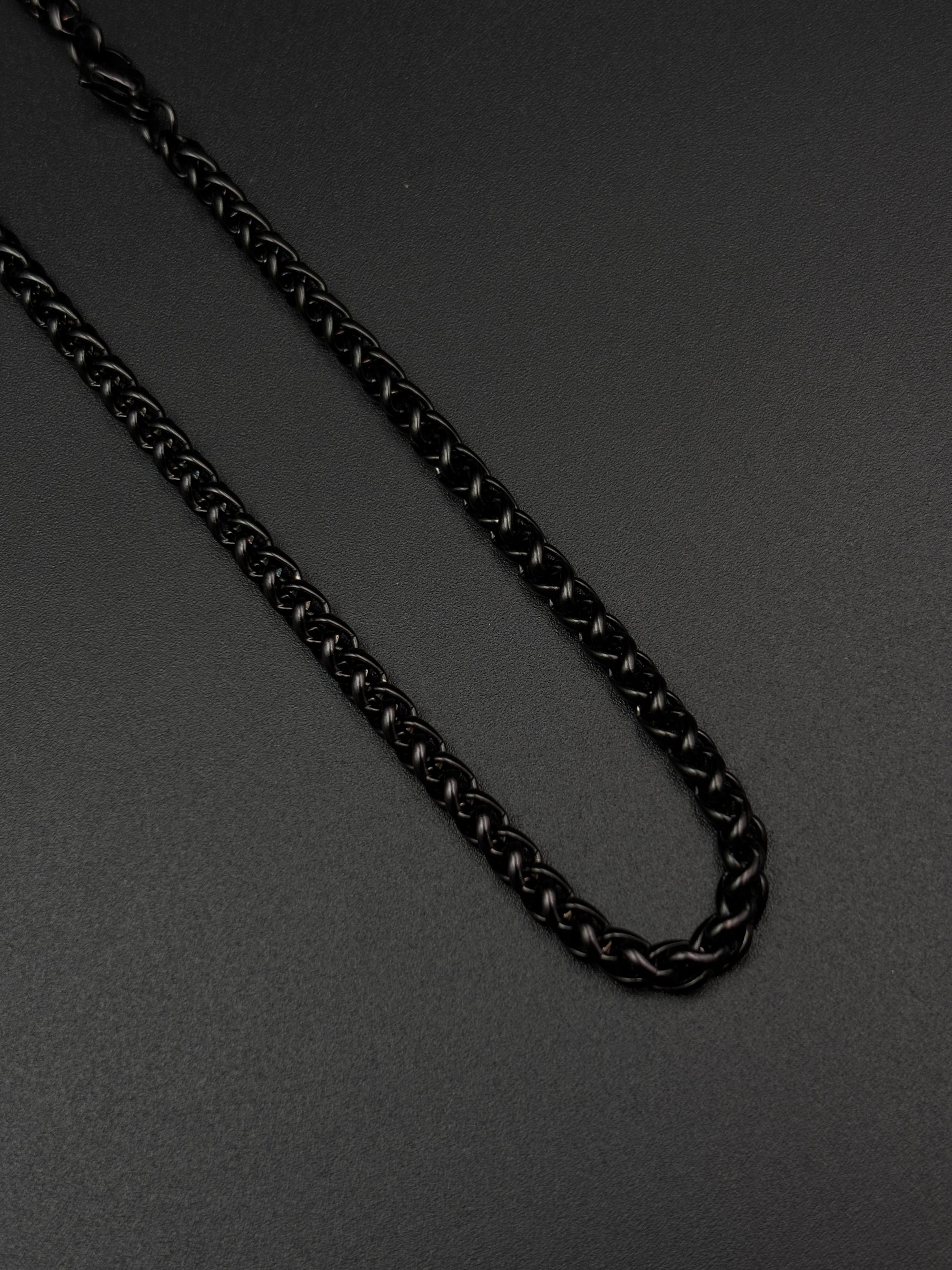 Men’s Black Wheat Chain